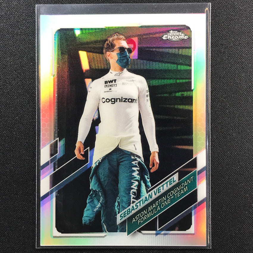2021 Topps Chrome SEBASTIAN VETTEL F1 Racers Refractor #47