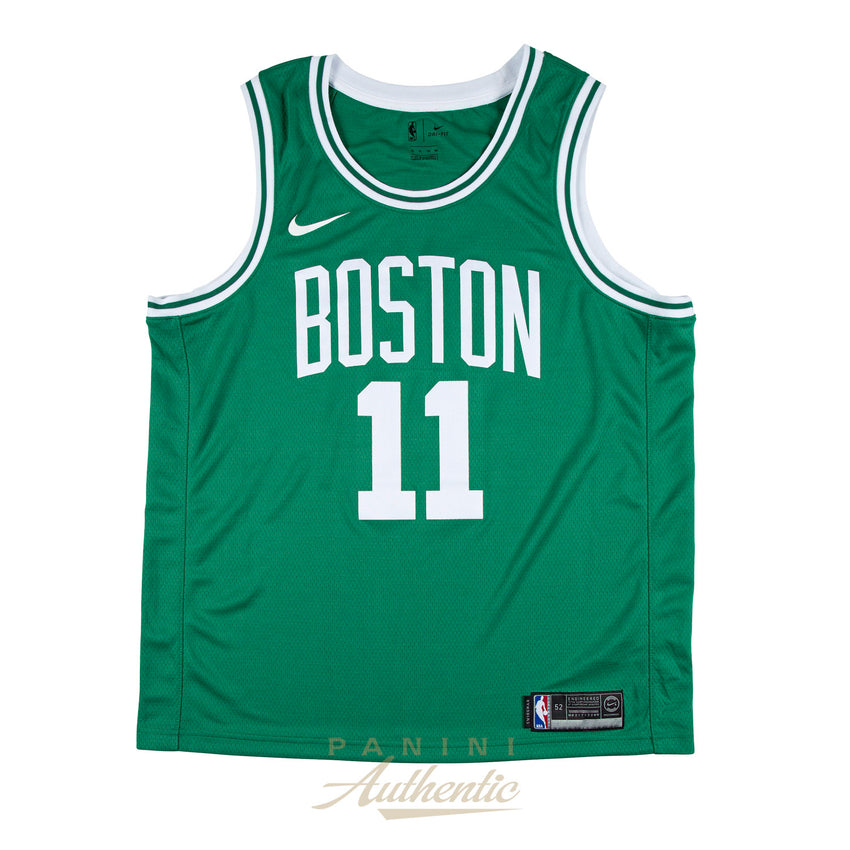 Kyrie Irving Panini Authentic Autographed Celtics Green Nike Swingman Jersey "Celtic Pride" #/111-Cherry Collectables