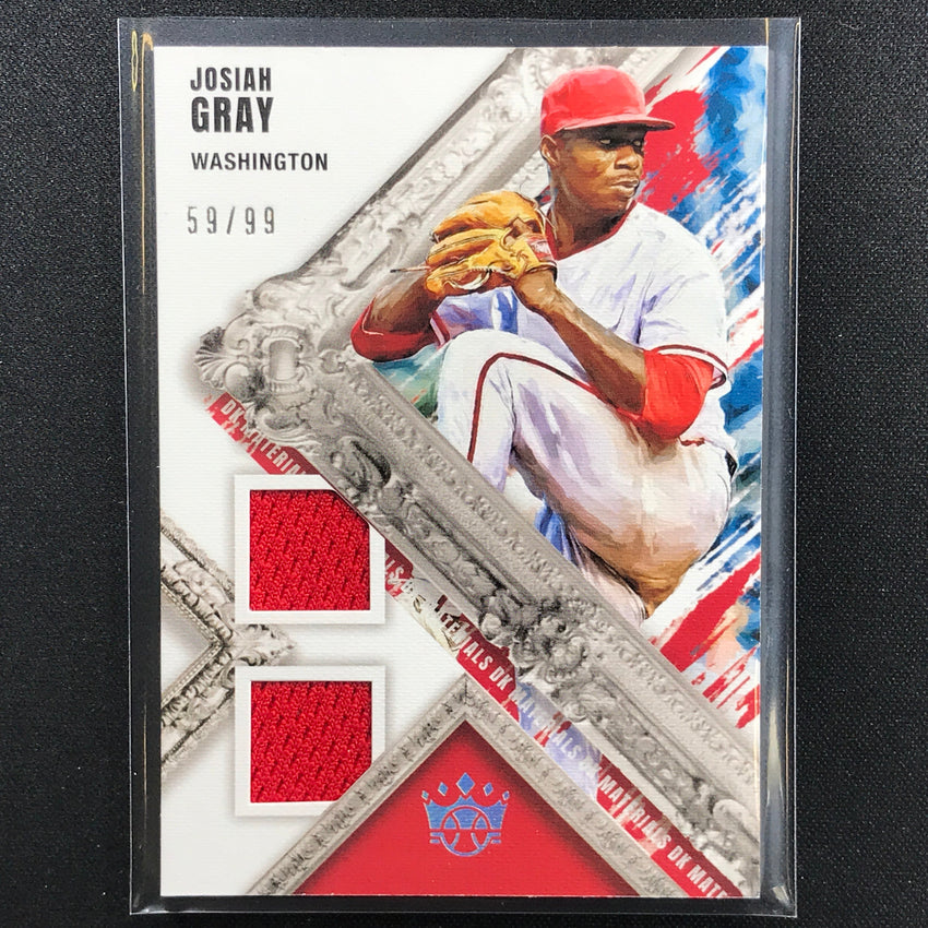 2022 Diamond Kings Josiah Gray Dk Materials Rookie Dual Jersey 59/99