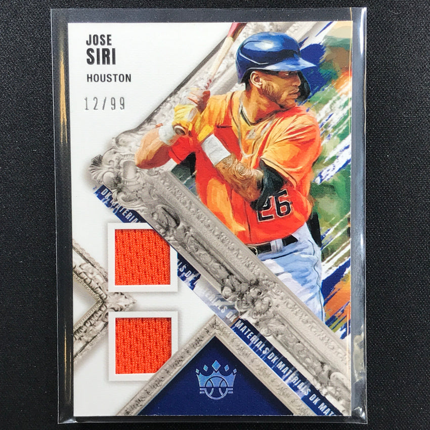 2022 Diamond Kings JOSE SIRI DK Materials Rookie Dual Jersey Holo Silver 12/99
