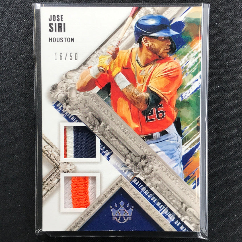 2022 Diamond Kings JOSE SIRI DK Materials Rookie Dual Jersey Holo Gold 16/50