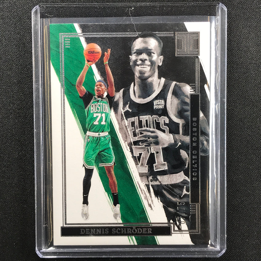 2021-22 Impeccable Dennis Schroder Base Silver 7/75