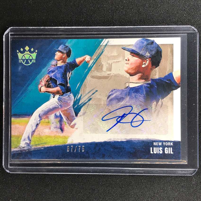 2022 Diamond Kings LUIS GIL DK Signatures Rookie Auto Holo Silver 67/75