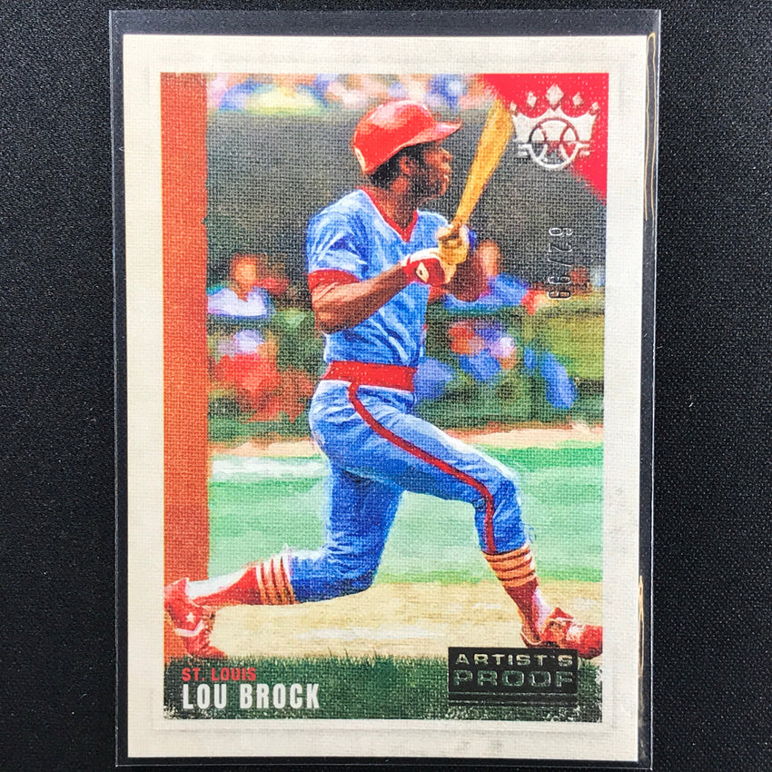 2022 Diamond Kings Lou Brock Sps Artist Proof Silver 62/99
