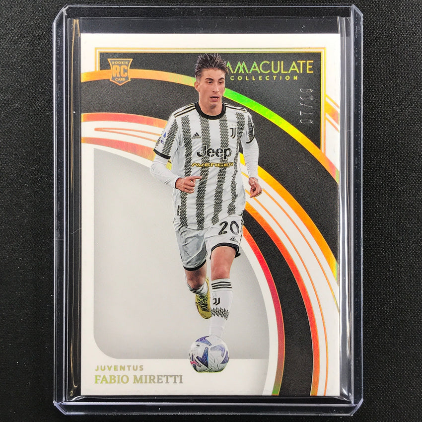 2022-23 Immaculate Fabio Miretti Rookie Base Holo Gold 7/10