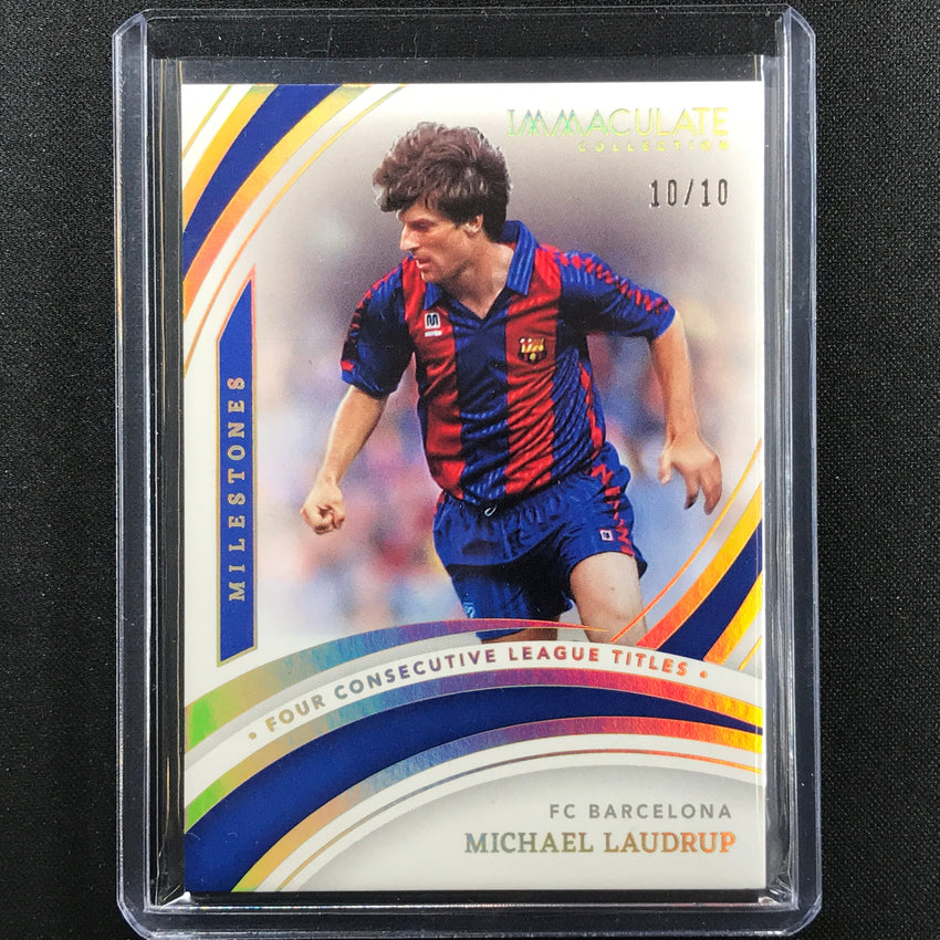 2022-23 Immaculate Michael Laudrup Milestones Holo Gold 10/10