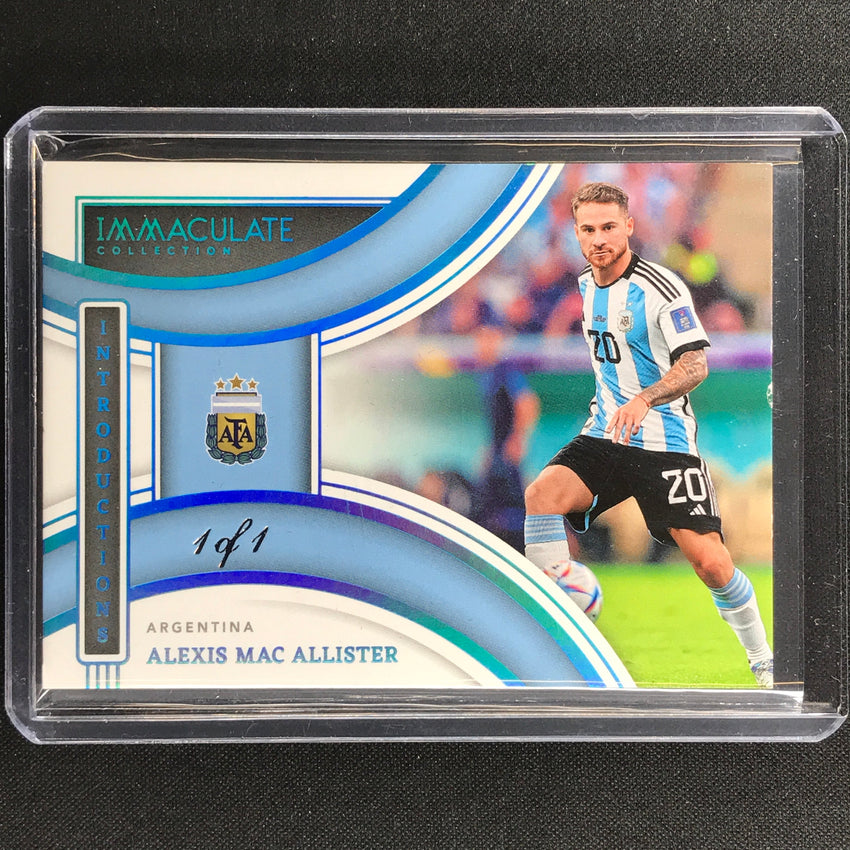 2022-23 Immaculate Alexis Mac Allister Introductions Platinum 1/1