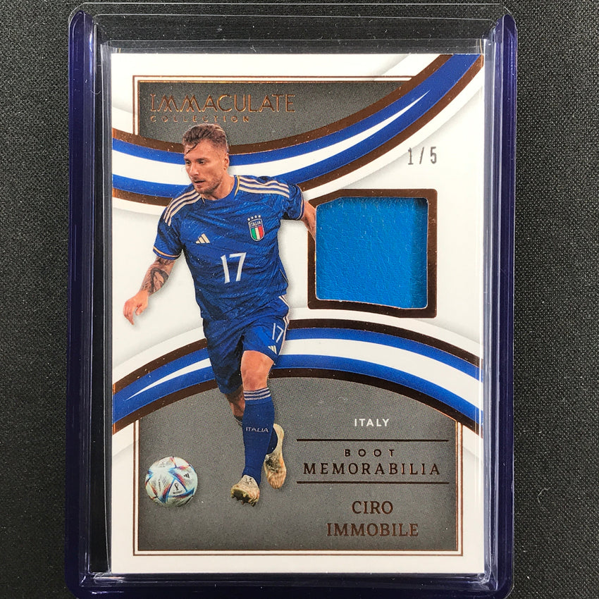 2022-23 Immaculate Ciro Immobile Boot Memorabilia Patch Bronze 1/5