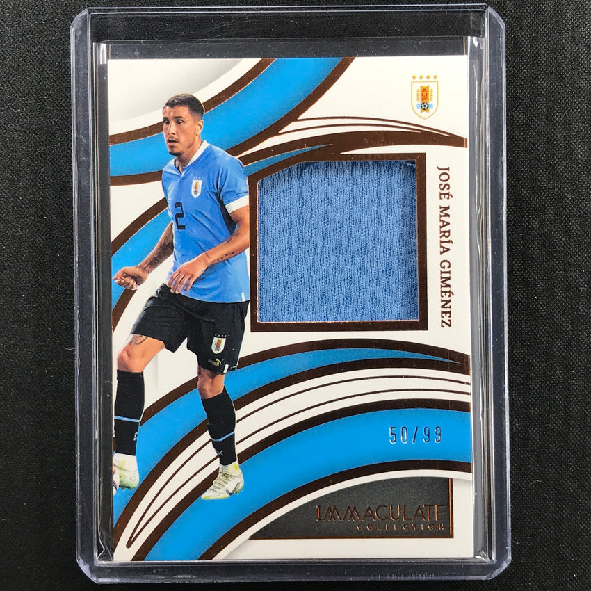 2022-23 Immaculate Jose Maria Gimenez Brilliance Jersey Relic Bronze 50/99-Cherry Collectables