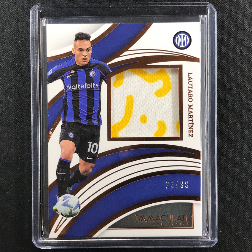 2022-23 Immaculate Lautaro Martinez Brilliance Jersey Relic Bronze 23/99