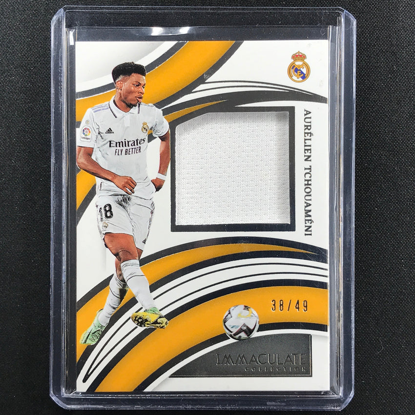 2022-23 Immaculate Aurelien Tchouameni Brilliance Jersey Relic Silver 38/49