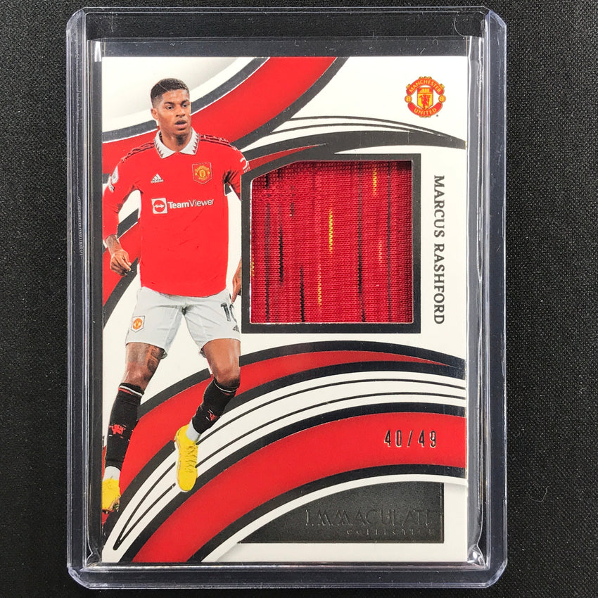2022-23 Immaculate Marcus Rashford Brilliance Jersey Relic Silver 40/49