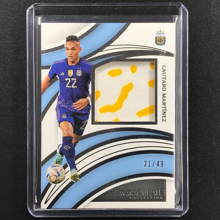 2022-23 Immaculate Lautaro Martinez Brilliance Jersey Relic Silver 21/49