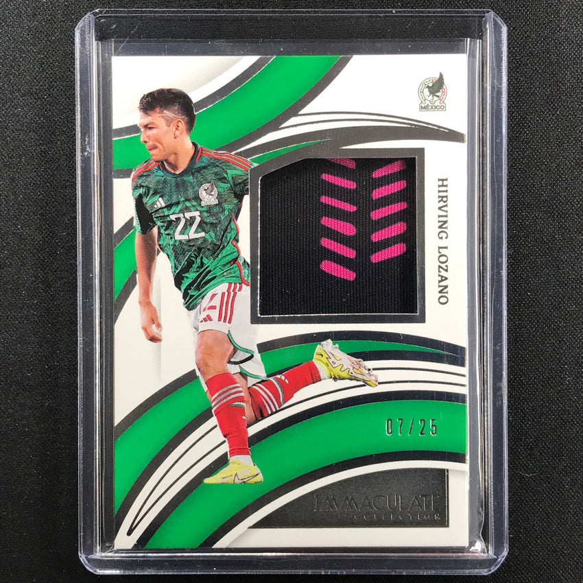 2022-23 Immaculate Hirving Lozano Brilliance Jersey Relic Silver 7/25