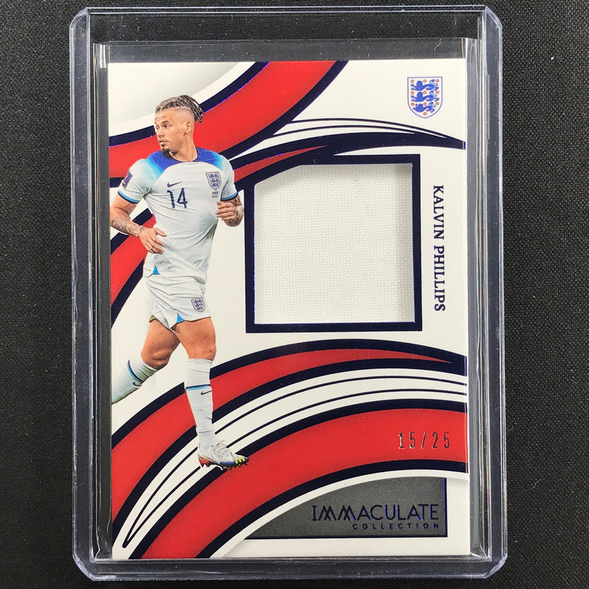 2022-23 Immaculate Kalvin Phillips Brilliance Jersey Relic Sapphire 15/25