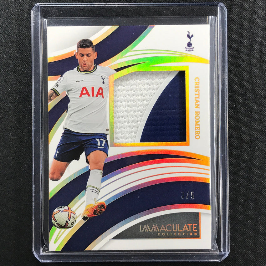2022-23 Immaculate CRISTIAN ROMERO Brilliance Jersey Relic Patch Holo Gold 3/5