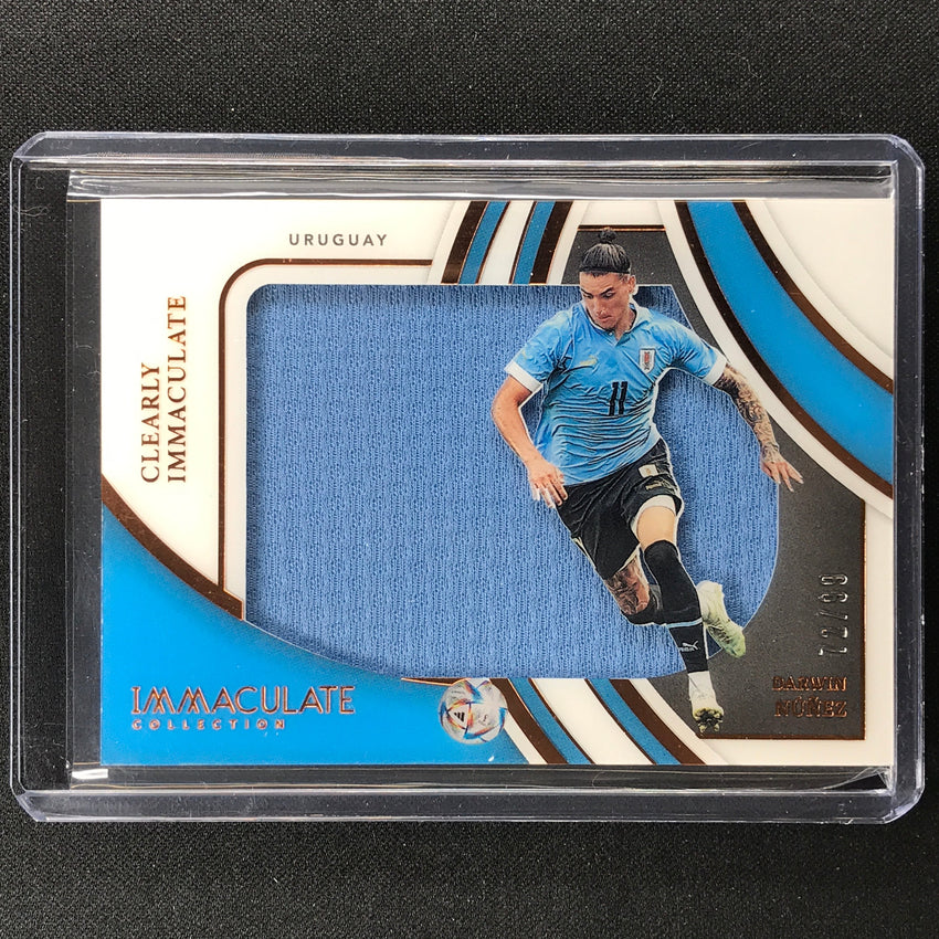 2022-23 Immaculate Darwin Nunez Clearly Immaculate Jersey Relic Bronze 72/99