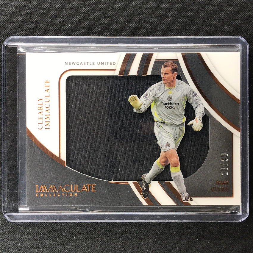 2022-23 Immaculate Shay Given Clearly Immaculate Jersey Relic Bronze 20/99