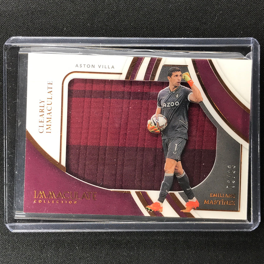 2022-23 Immaculate Emiliano Martinez Clearly Immaculate Jersey Bronze 78/99
