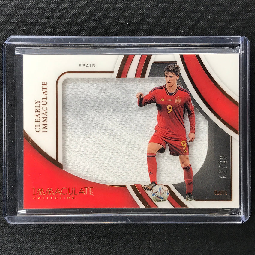 2022-23 Immaculate Gavi Clearly Immaculate Jersey Relic Bronze 80/99 Spain