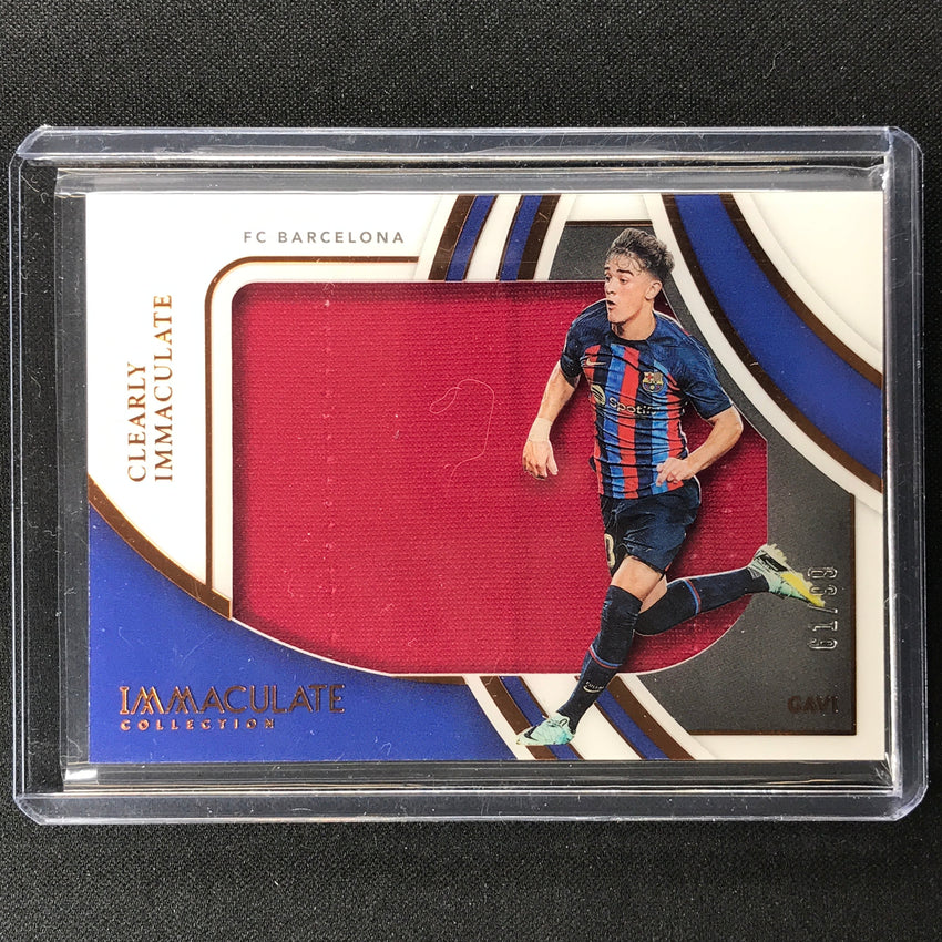 2022-23 Immaculate Gavi Clearly Immaculate Jersey Relic Bronze 61/99 Barcelona