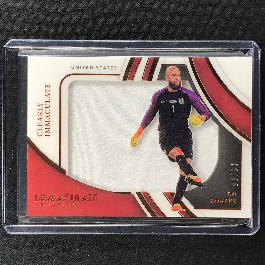 2022-23 Immaculate Tim Howard Clearly Immaculate Jersey Relic Bronze 30/99