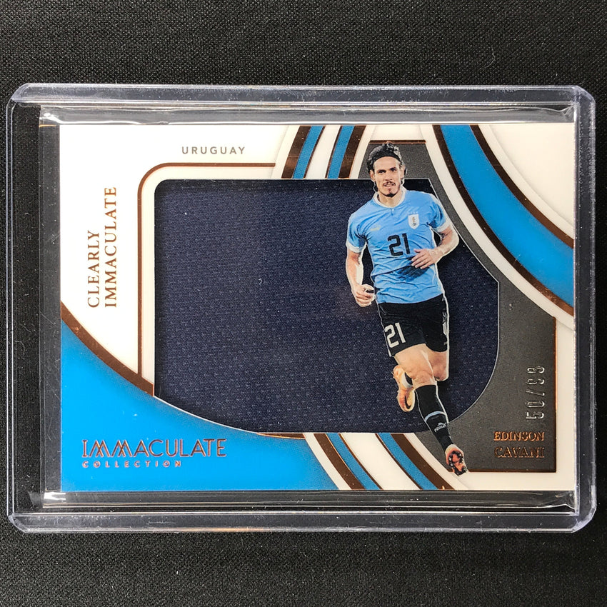 2022-23 Immaculate Edinson Cavani Clearly Immaculate Jersey Relic Bronze 50/99