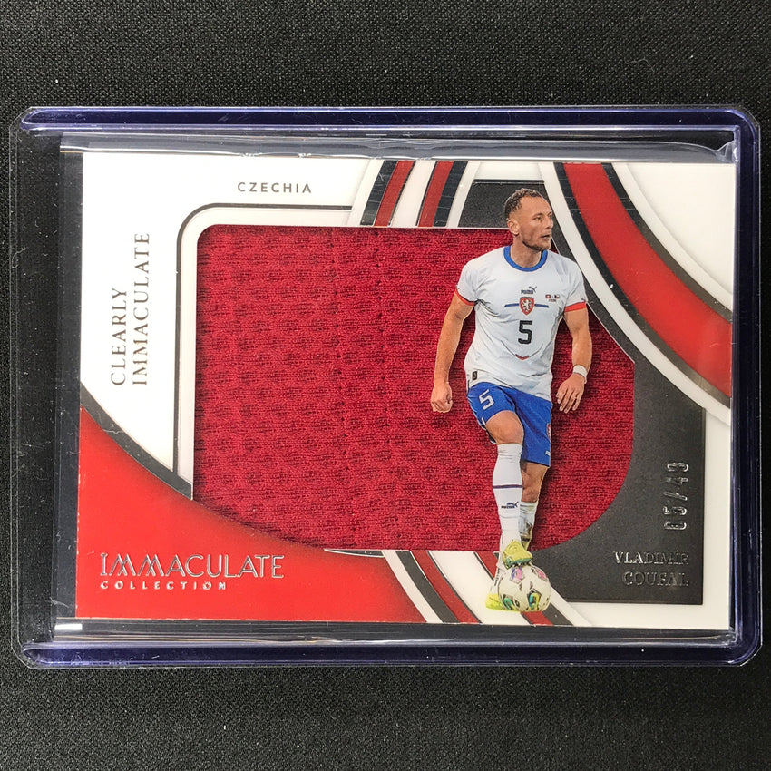 2022-23 Immaculate Vladimir Coufal Clearly Immaculate Jersey Relic Silver 5/49