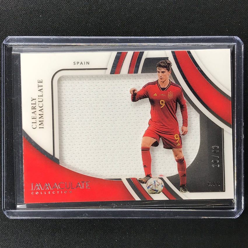 2022-23 Immaculate Gavi Clearly Immaculate Jersey Relic Silver 26/49