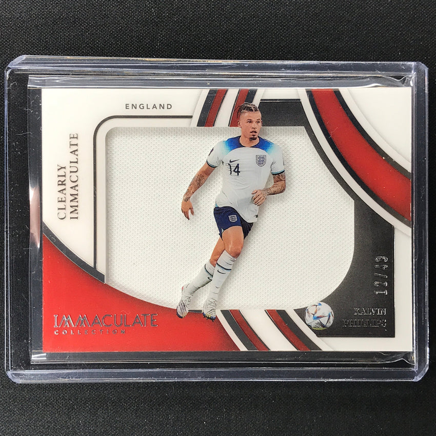 2022-23 Immaculate Kalvin Phillips Clearly Immaculate Jersey Relic Silver 12/49