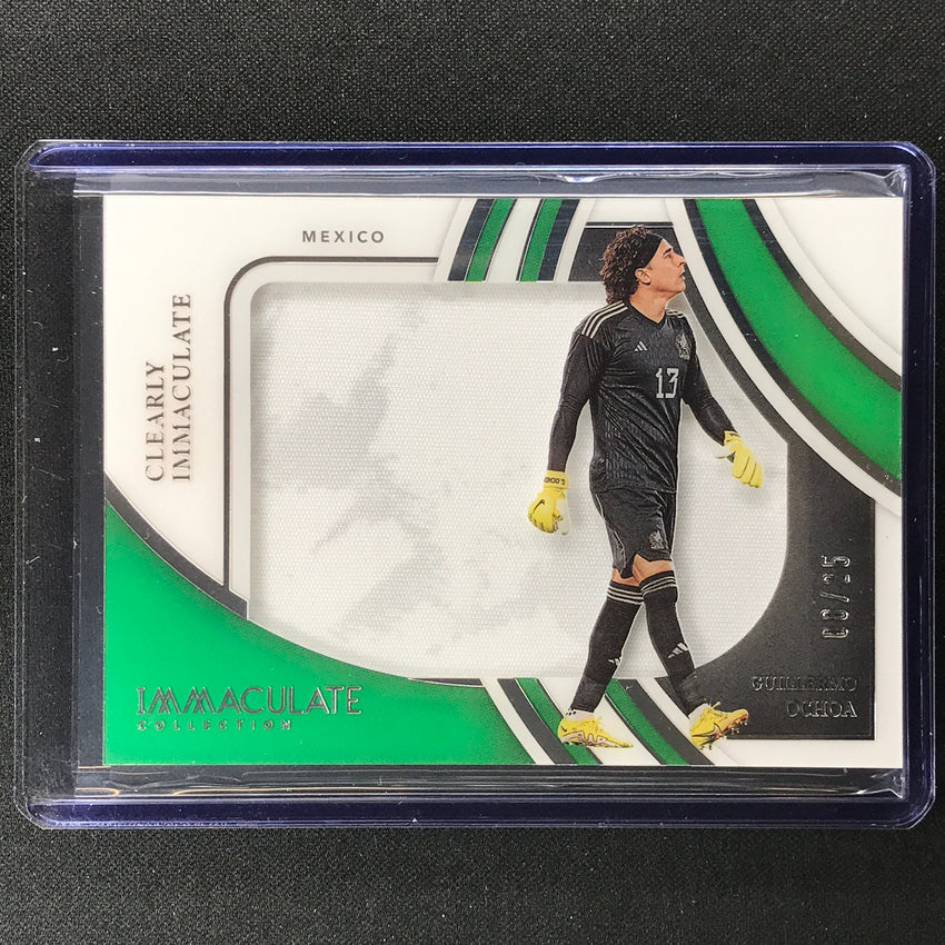 2022-23 Immaculate Guillermo Ochoa Clearly Immaculate Jersey Relic Silver 8/25