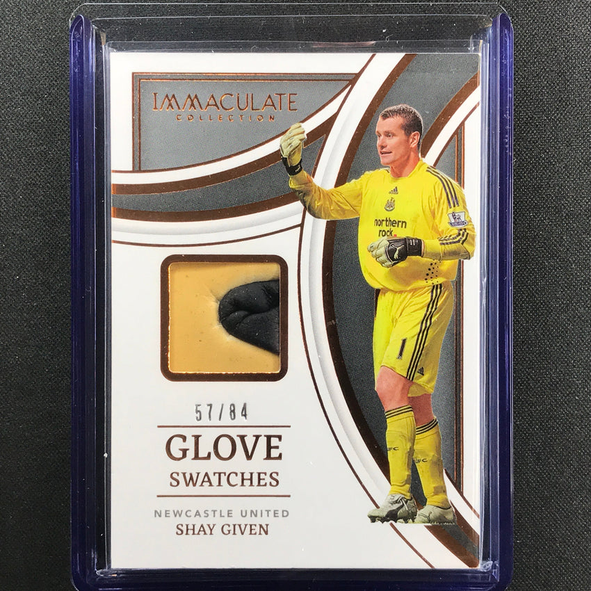 2022-23 Immaculate Shay Given Glove Swatches Patch Relic Bronze 57/84