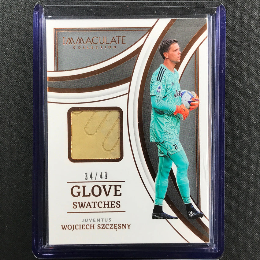 2022-23 Immaculate Wojciech Szczesny Glove Swatches Patch Relic Bronze 34/49