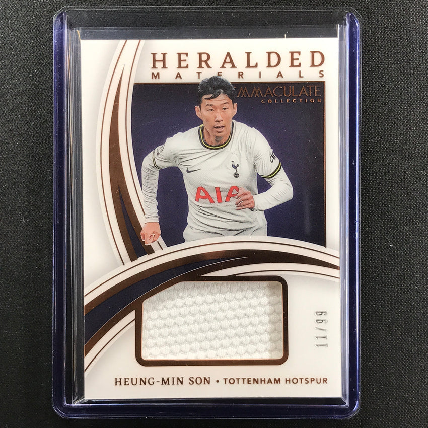 2022-23 Immaculate Heung-min Son Heralded Materials Jersey Relic Bronze 11/99