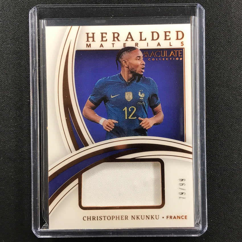 2022-23 Immaculate Christopher Nkunku Heralded Materials Jersey Bronze 79/99