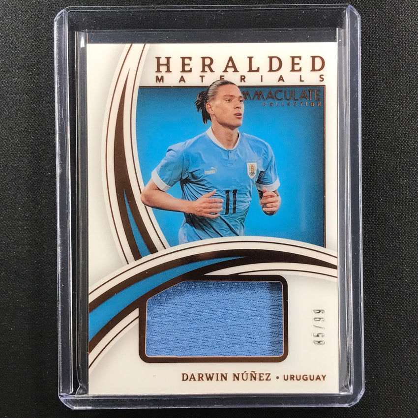 2022-23 Immaculate Darwin Nunez Heralded Materials Jersey Relic Bronze 85/99