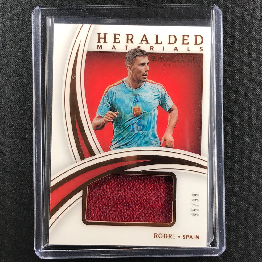 2022-23 Immaculate Rodri Heralded Materials Jersey Relic Bronze 95/99