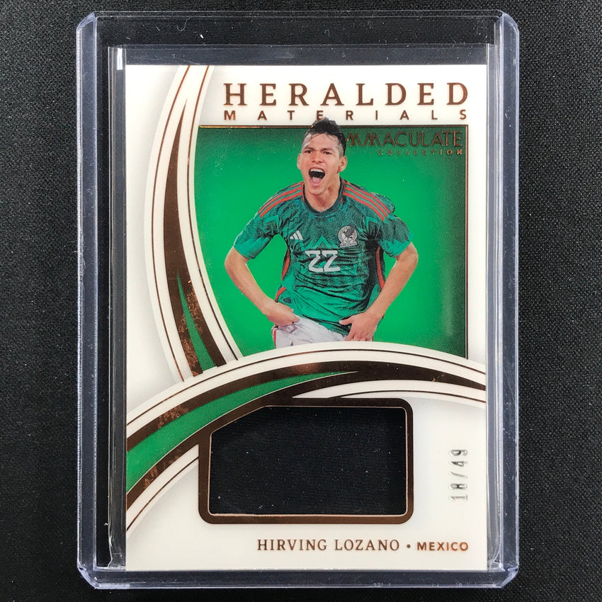2022-23 Immaculate Hirving Lozano Heralded Materials Jersey Relic Bronze 18/49