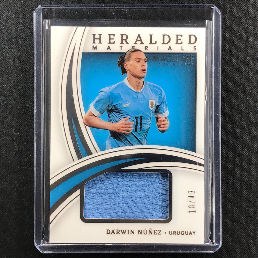 2022-23 Immaculate Darwin Nunez Heralded Materials Jersey Relic Silver 18/49