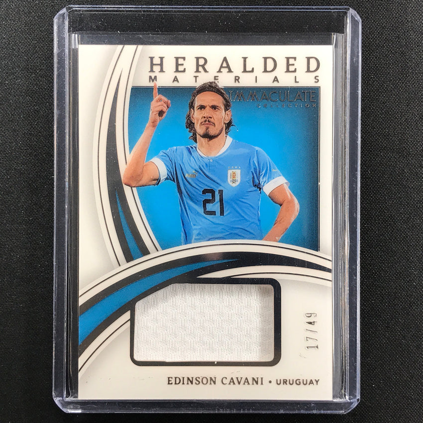 2022-23 Immaculate Edinson Cavani Heralded Materials Jersey Relic Silver 17/49