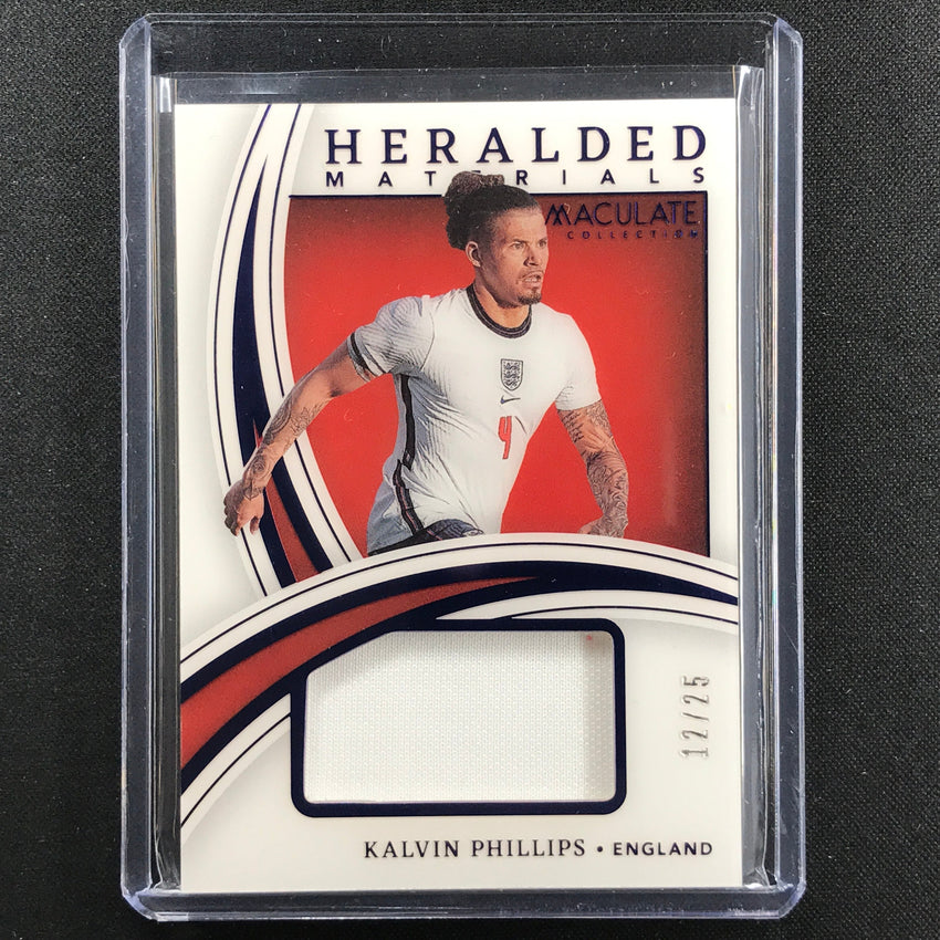 2022-23 Immaculate Kalvin Phillips Heralded Materials Jersey Sapphire 12/25