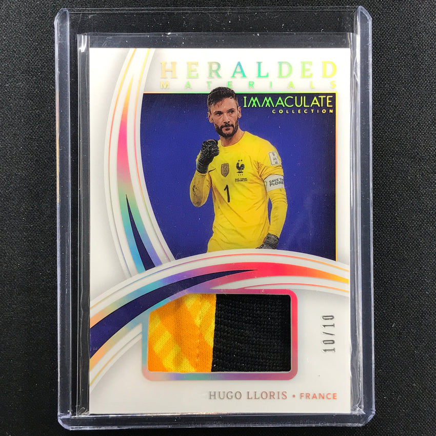 2022-23 Immaculate Hugo Lloris Heralded Materials Jersey Patch Holo Gold 10/10