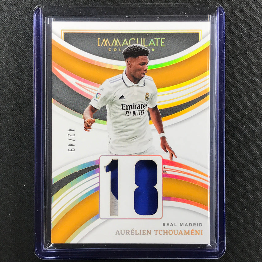 2022-23 Immaculate Aurelien Tchouameni Jersey Numbers Relic Patch 42/49