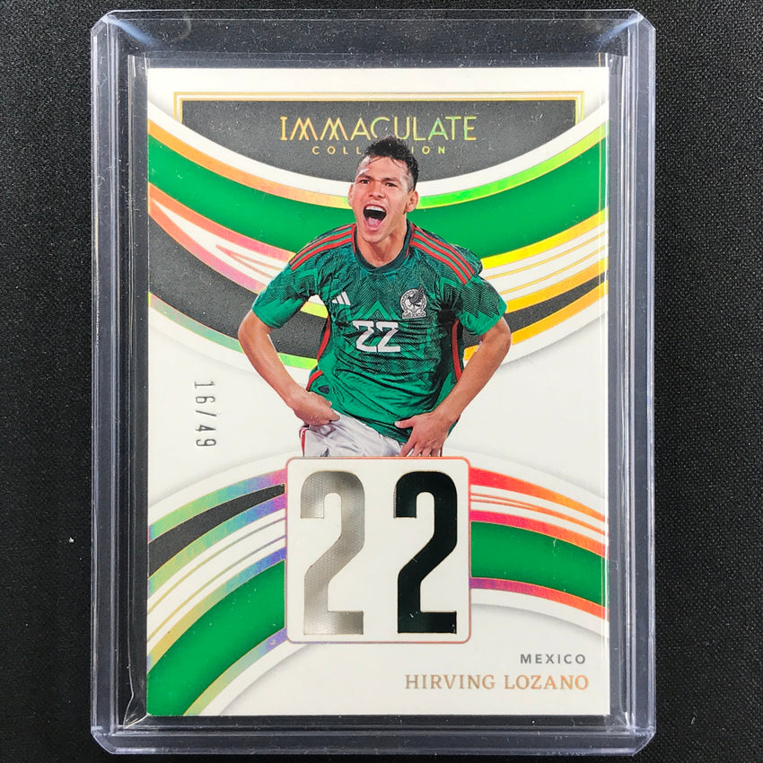 2022-23 Immaculate Hirving Lozano Jersey Numbers Relic Patch 16/49