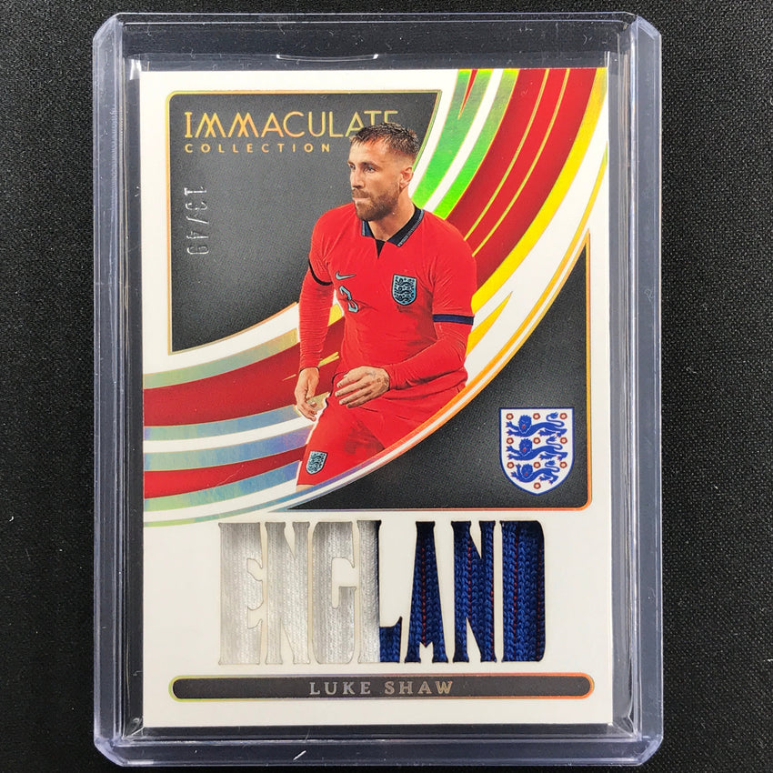 2022-23 Immaculate Luke Shaw Jumbo Team Names Relic Patch 13/49 England