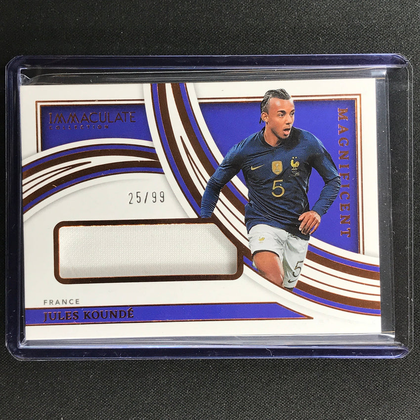 2022-23 Immaculate Jules Kounde Magnificent Memorabilia Jersey Bronze 25/99