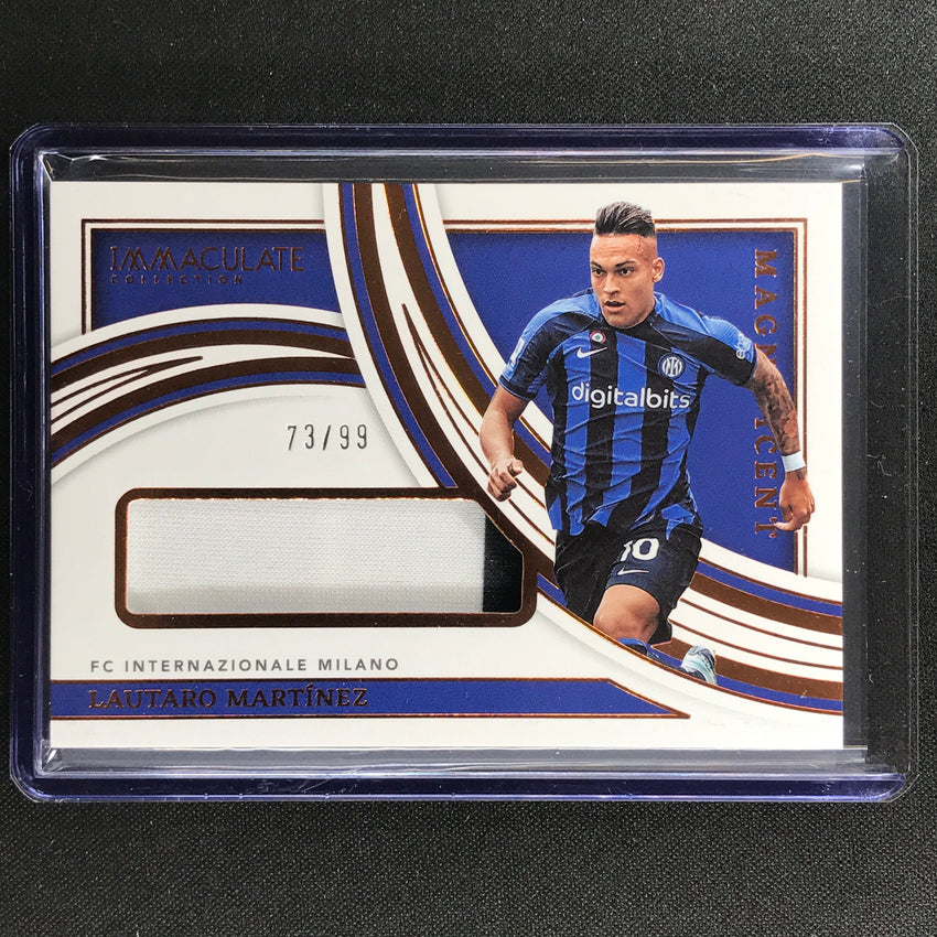 2022-23 Immaculate Lautaro Martinez Magnificent Memorabilia Jersey Bronze 73/99