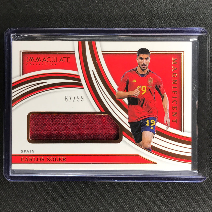 2022-23 Immaculate Carlos Soler Magnificent Memorabilia Jersey Bronze 67/99