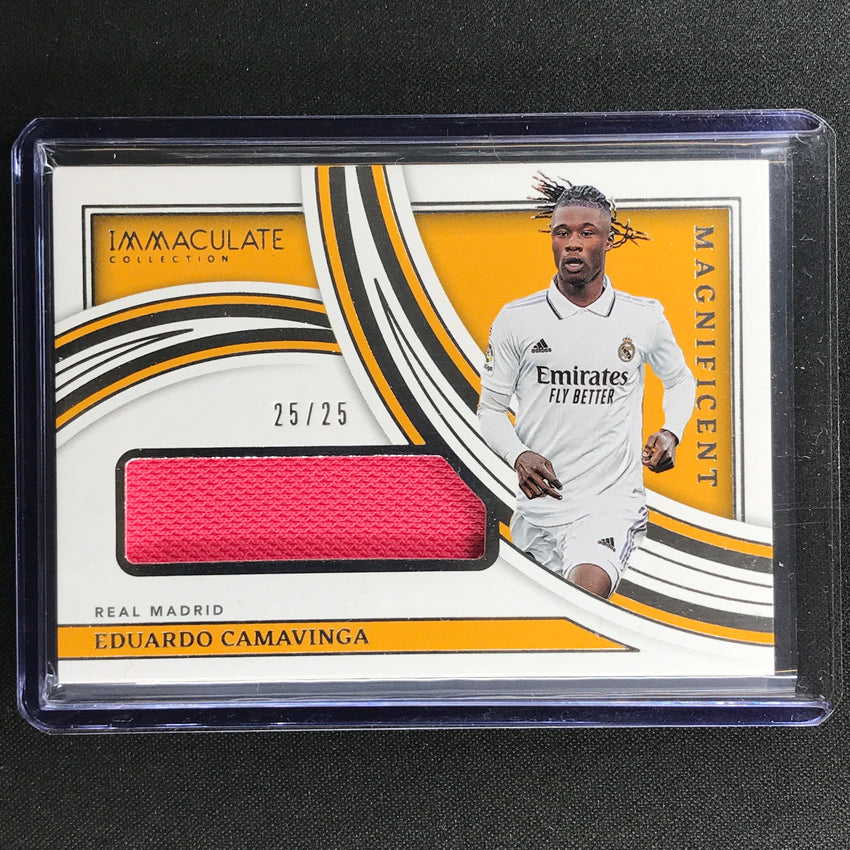 2022-23 Immaculate Eduardo Camavinga Magnificent Memorabilia Jersey Silver 25/25