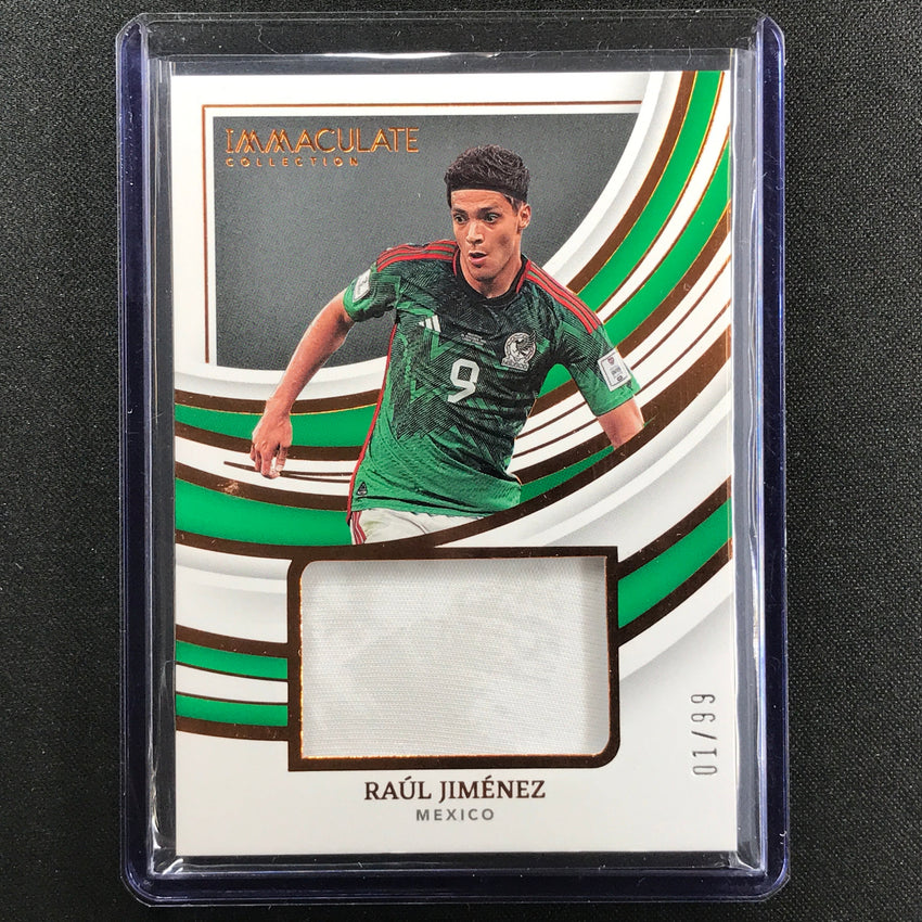 2022-23 Immaculate Raul Jimenez Remarkable Memorabilia Jersey Relic Bronze 1/99